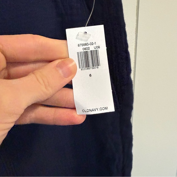 Old Navy New With Tags Womans 100% Cotton Loose Lightweight Pants Size 6 - Picture 3 of 13